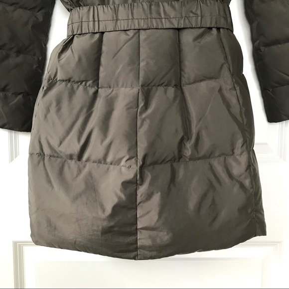 T Tahari Hooded Belted Down Filled Puffer Coat - Picture 11 of 14